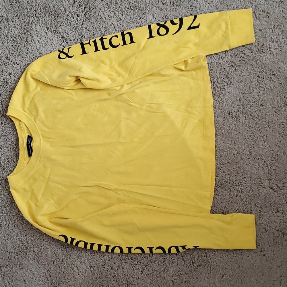 Abercrombie yellow long sleeve tshirt size s